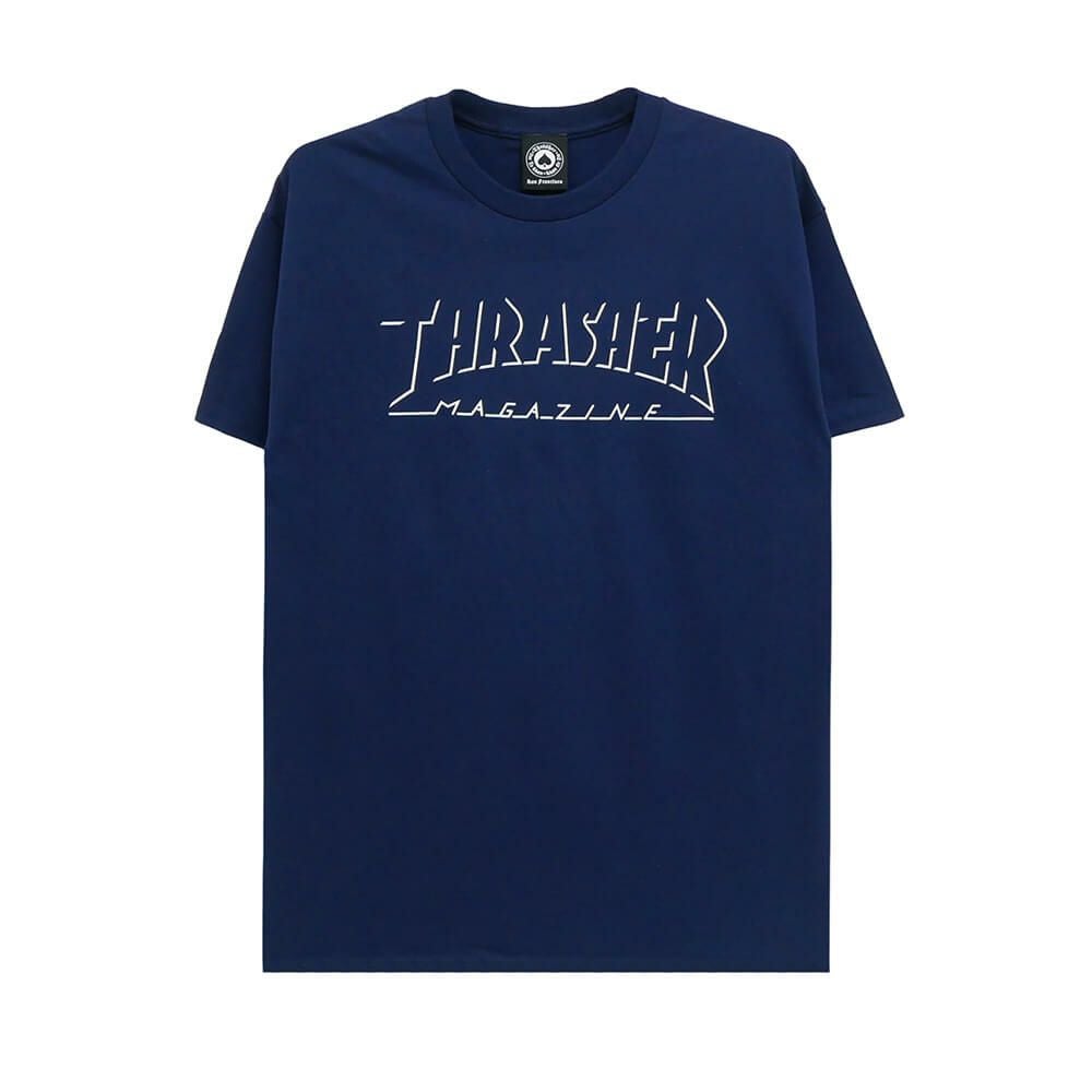 スラッシャーマガジン　ティーシャツ THRASHER T-SHIRT スラッシャー Tシャツ SHADOW MAG LOGO BLACK（US