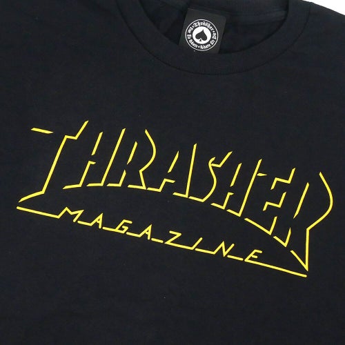THRASHER T-SHIRT スラッシャー Tシャツ SHADOW MAG LOGO BLACK（US企画） スケートボード スケボー 1
