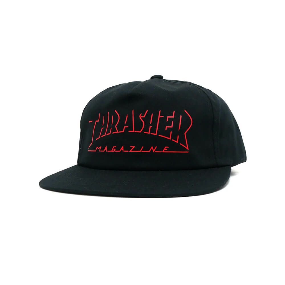 THRASHER CAP スラッシャー キャップ SHADOW MAG LOGO SNAPBACK BLACK