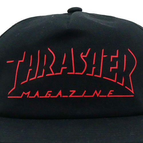  THRASHER CAP スラッシャー キャップ SHADOW MAG LOGO SNAPBACK BLACK（US企画） スケートボード スケボー 4