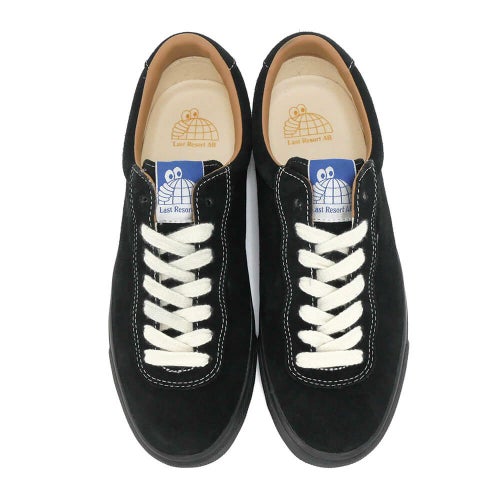 LAST RESORT AB SHOES ラストリゾートエービー シューズ スニーカー VM001 SUEDE LO BLACK/WHITE/BLACK スケートボード スケボー 3