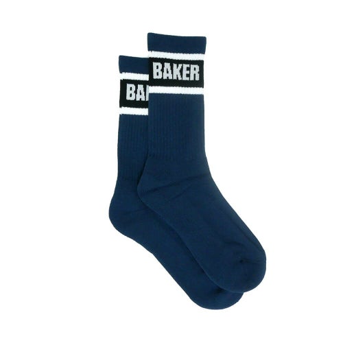 BAKER SOCKS ベイカー ソックス 靴下 STRIPE NAVY スケートボード スケボー 3