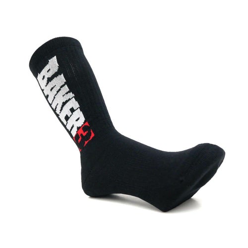 BAKER SOCKS ベイカー ソックス 靴下 BAKER 3 BLACK スケートボード スケボー 