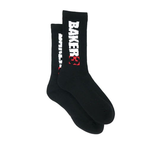 BAKER SOCKS ベイカー ソックス 靴下 BAKER 3 BLACK スケートボード スケボー 3