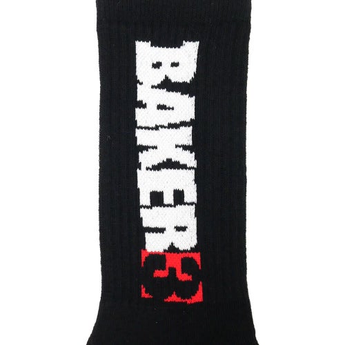 BAKER SOCKS ベイカー ソックス 靴下 BAKER 3 BLACK スケートボード スケボー 4