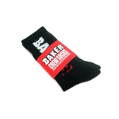 BAKER SOCKS ベイカー ソックス 靴下 BAKER 3 BLACK スケートボード スケボー 5