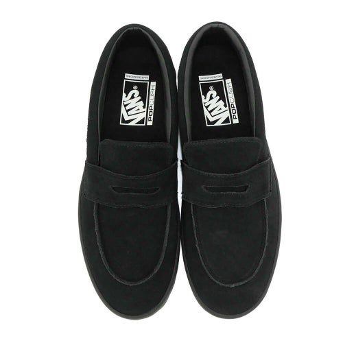 VANS SHOES バンズ シューズ スニーカー SKATE LOAFER SUEDE BLACK/BLACK（US企画） スケートボード スケボー 2