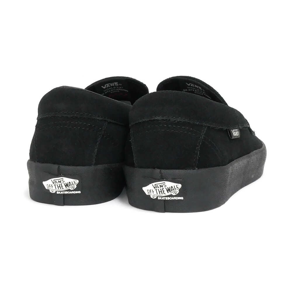 VANS SHOES バンズ シューズ スニーカー SKATE LOAFER SUEDE BLACK/BLACK（US企画） スケートボード スケボー 3