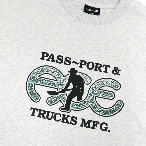 ACE T-SHIRT エース Tシャツ PASSPORT HAMMERTONE ASH スケートボード スケボー 1