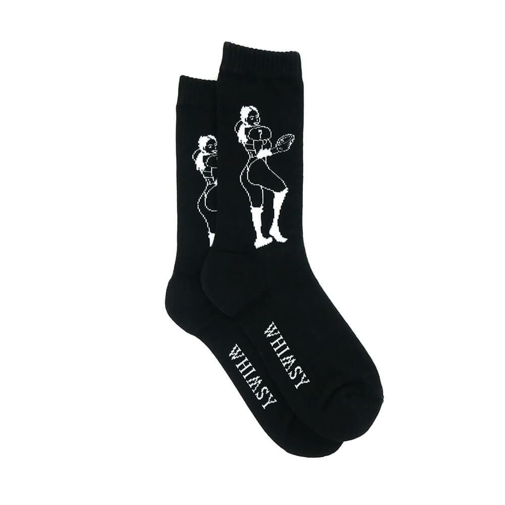 WHIMSY SOCKS ウィムジー ソックス 靴下 COLLEEN BLACK スケートボード スケボー 3