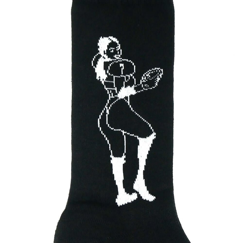 WHIMSY SOCKS ウィムジー ソックス 靴下 COLLEEN BLACK スケートボード スケボー 4