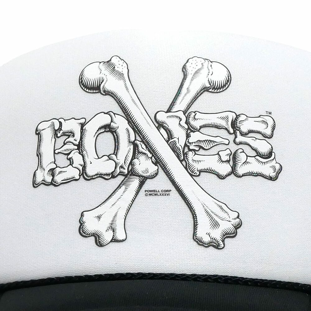 POWELL PERALTA MESHCAP パウエルペラルタ メッシュキャップ CROSS BONE TRUCKER BLACK/WHITE スケートボード スケボー 4