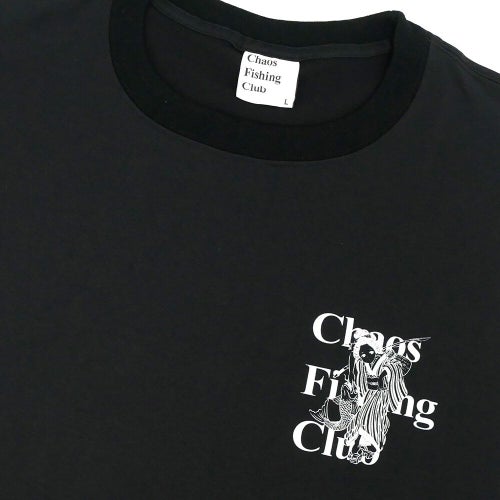 CHAOS FISHING CLUB T-SHIRT カオスフィッシングクラブ Tシャツ LOGO DRY BLACK スケートボード スケボー 1