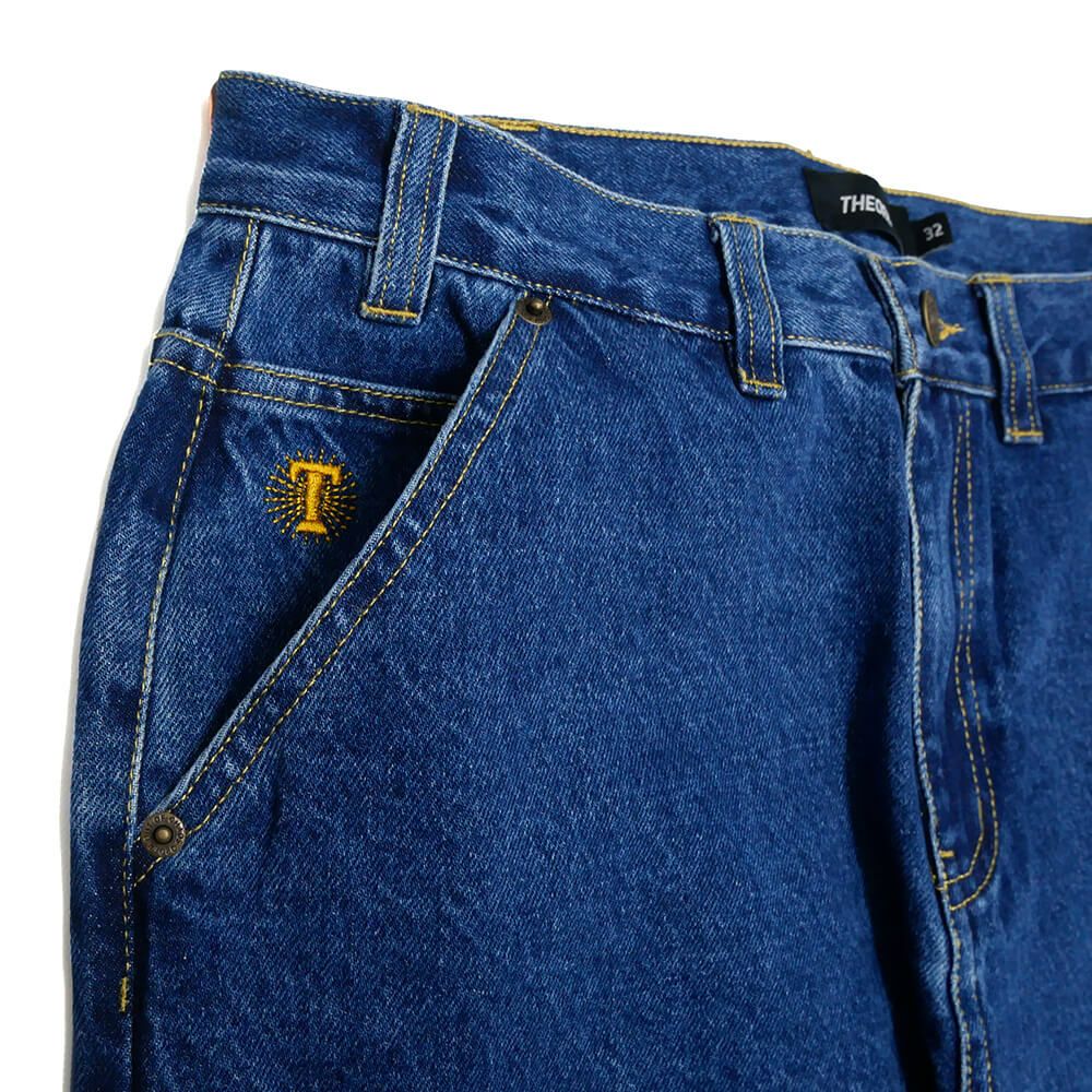  THEORIES JEANS セオリーズ パンツ ジーンズ SCRIBBLE JEANS WASHED BLUE スケートボード スケボー 1