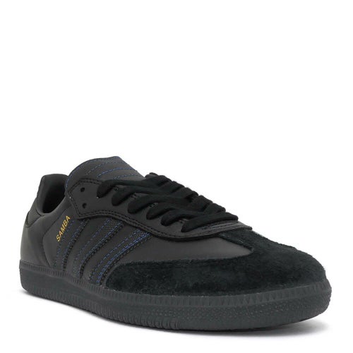ADIDAS SKATEBOARDING SHOES アディダススケートボーディング シューズ スニーカー サンバ SAMBA ADV BLACK/BLACK/BLUE JR2059 スケートボード スケボー 1