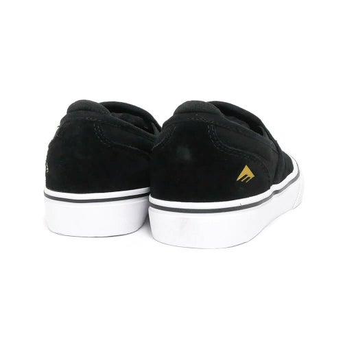 （セール）EMERICA SHOES エメリカ シューズ スニーカー（子供用） WINO G6 SLIP ON YOUTH BLACK/WHITE/GOLD スケートボード スケボー 3