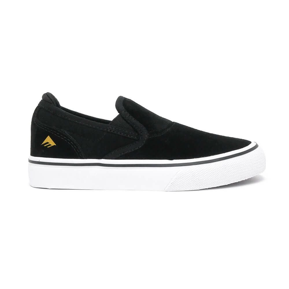 （セール）EMERICA SHOES エメリカ シューズ スニーカー（子供用） WINO G6 SLIP ON YOUTH BLACK/WHITE/GOLD スケートボード スケボー 4