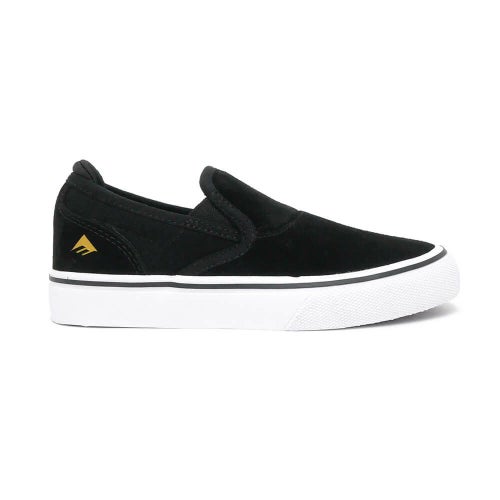 （セール）EMERICA SHOES エメリカ シューズ スニーカー（子供用） WINO G6 SLIP ON YOUTH BLACK/WHITE/GOLD スケートボード スケボー 4