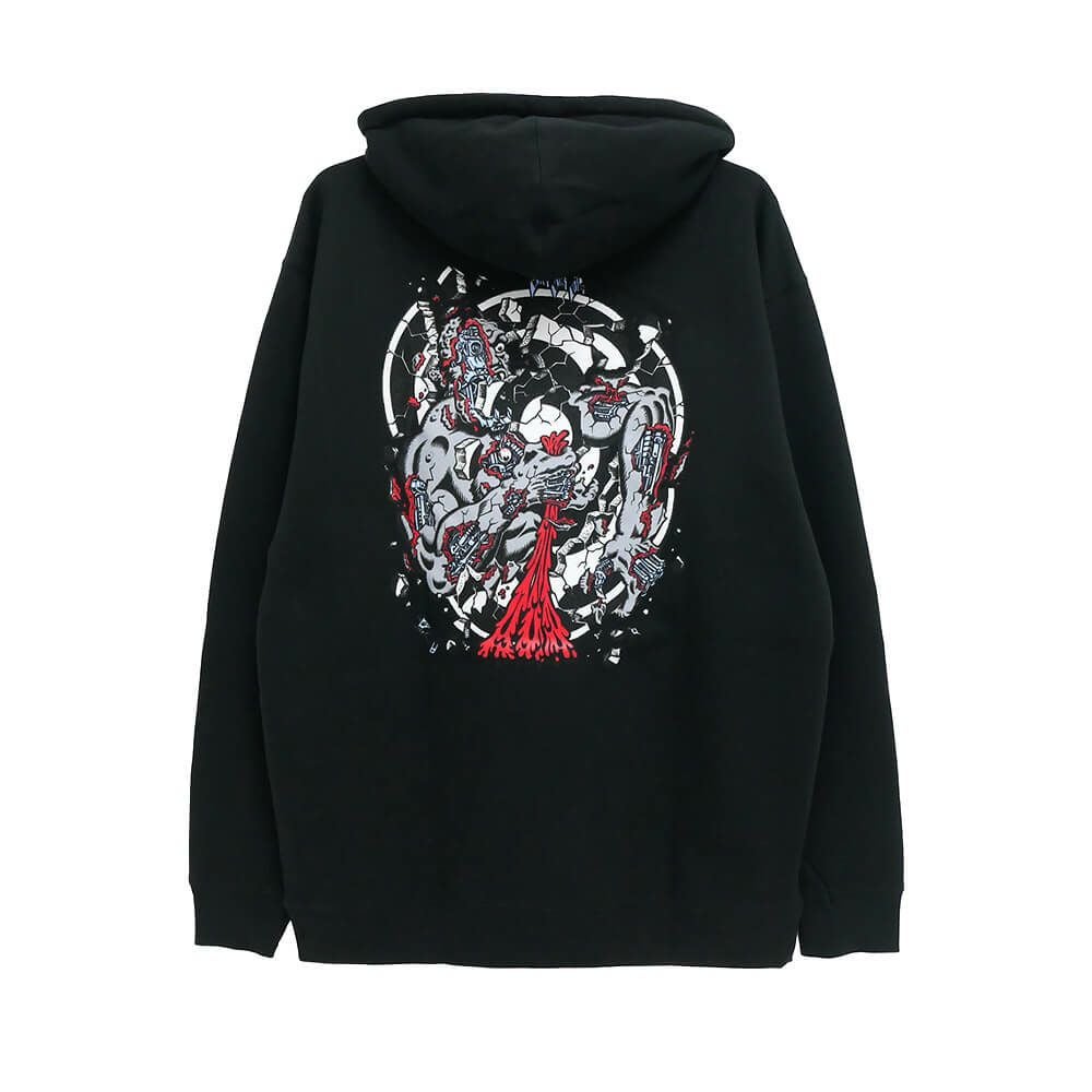 SANTA CRUZ HOOD サンタクルーズ パーカー SCREAMING HAND BLACK