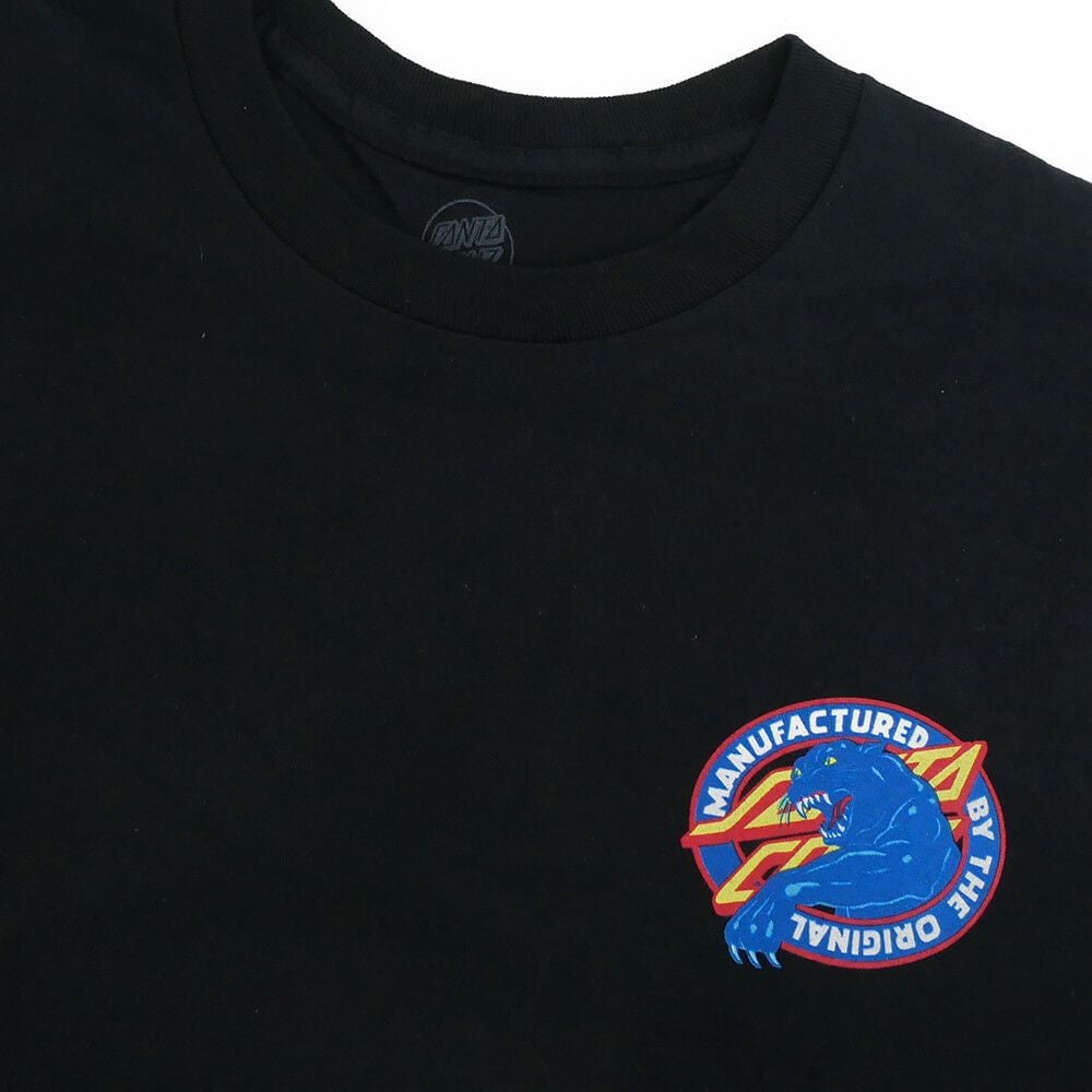 SANTA CRUZ T-SHIRT サンタクルーズ Tシャツ NATAS SC PANTHER BLACK スケートボード スケボー 2
