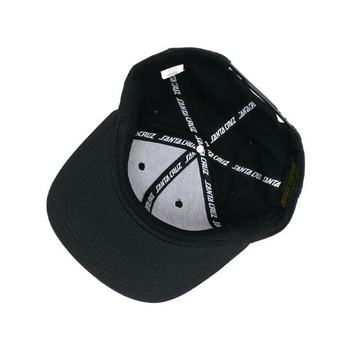 SANTA CRUZ CAP サンタクルーズ キャップ NATAS MFG PANTHER SNAPBACK BLACK スケートボード スケボー 3