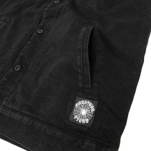 CREATURE JACKET クリーチャー ジャケット RESURRECTION DENIM VEST BLACK スケートボード スケボー 4