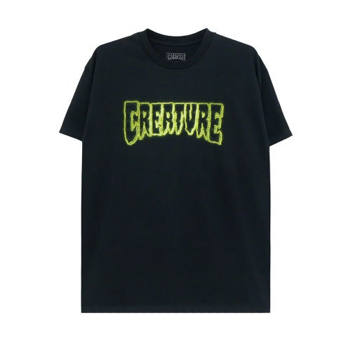 CREATURE T-SHIRT クリーチャー Tシャツ BONEHEAD GLITCH BLACK スケートボード スケボー 1