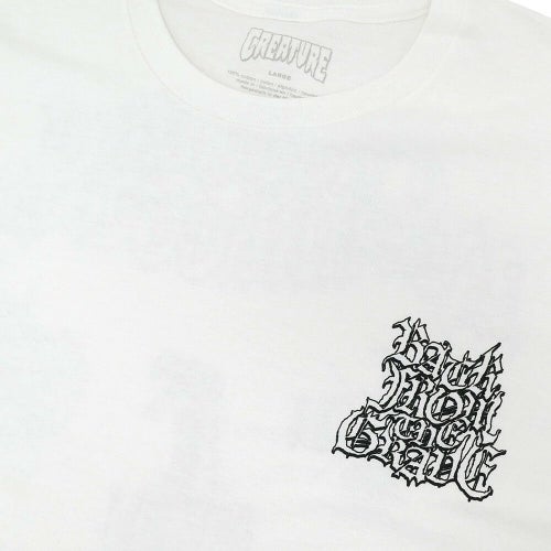 CREATURE T-SHIRT クリーチャー Tシャツ RESURRECTION XX WHITE スケートボード スケボー 2