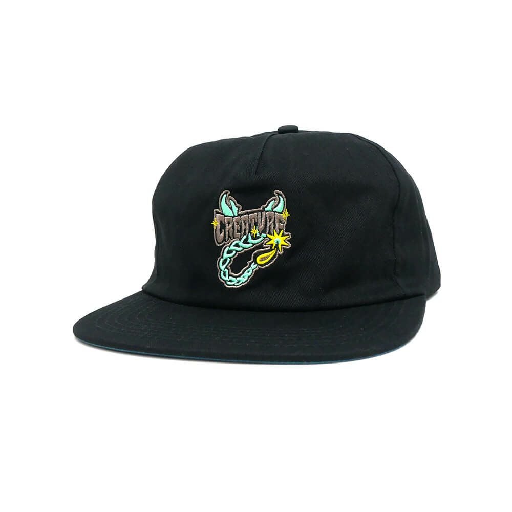 CREATURE CAP クリーチャー キャップ DEADLY SANDS STRAPBACK BLACK スケートボード スケボー 