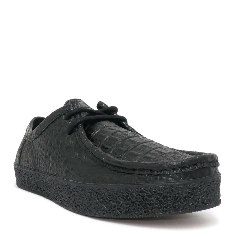 LAST RESORT AB SHOES ラストリゾートエービー シューズ スニーカー VM006 MOC CROC LO BLACK/BLACK スケートボード スケボー 1