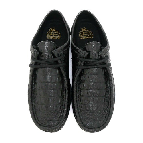 LAST RESORT AB SHOES ラストリゾートエービー シューズ スニーカー VM006 MOC CROC LO BLACK/BLACK スケートボード スケボー 3