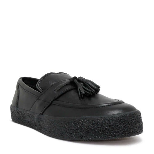 LAST RESORT AB SHOES ラストリゾートエービー シューズ スニーカー VM005 LOAFER LEATHER BLACK/BLACK スケートボード スケボー 1