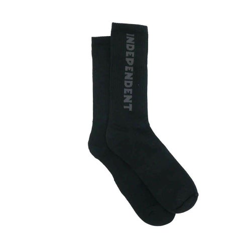  INDEPENDENT SOCKS インディペンデント ソックス 靴下 BASELINE 2 PACK BLACK/CHARCOAL スケートボード スケボー 4