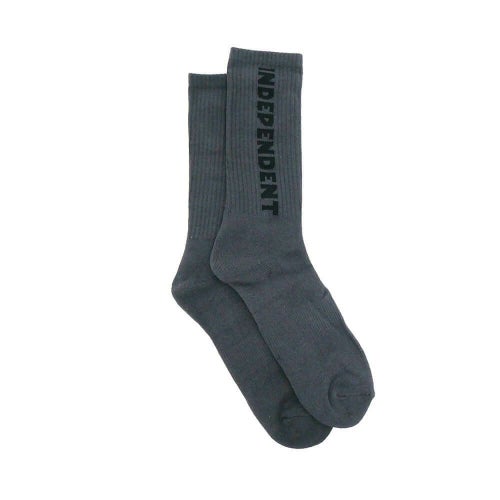  INDEPENDENT SOCKS インディペンデント ソックス 靴下 BASELINE 2 PACK BLACK/CHARCOAL スケートボード スケボー 9