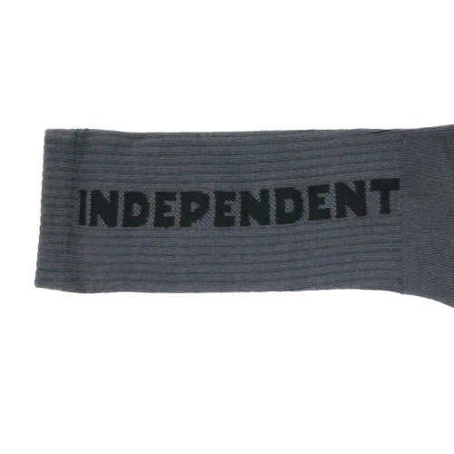  INDEPENDENT SOCKS インディペンデント ソックス 靴下 BASELINE 2 PACK BLACK/CHARCOAL スケートボード スケボー 10
