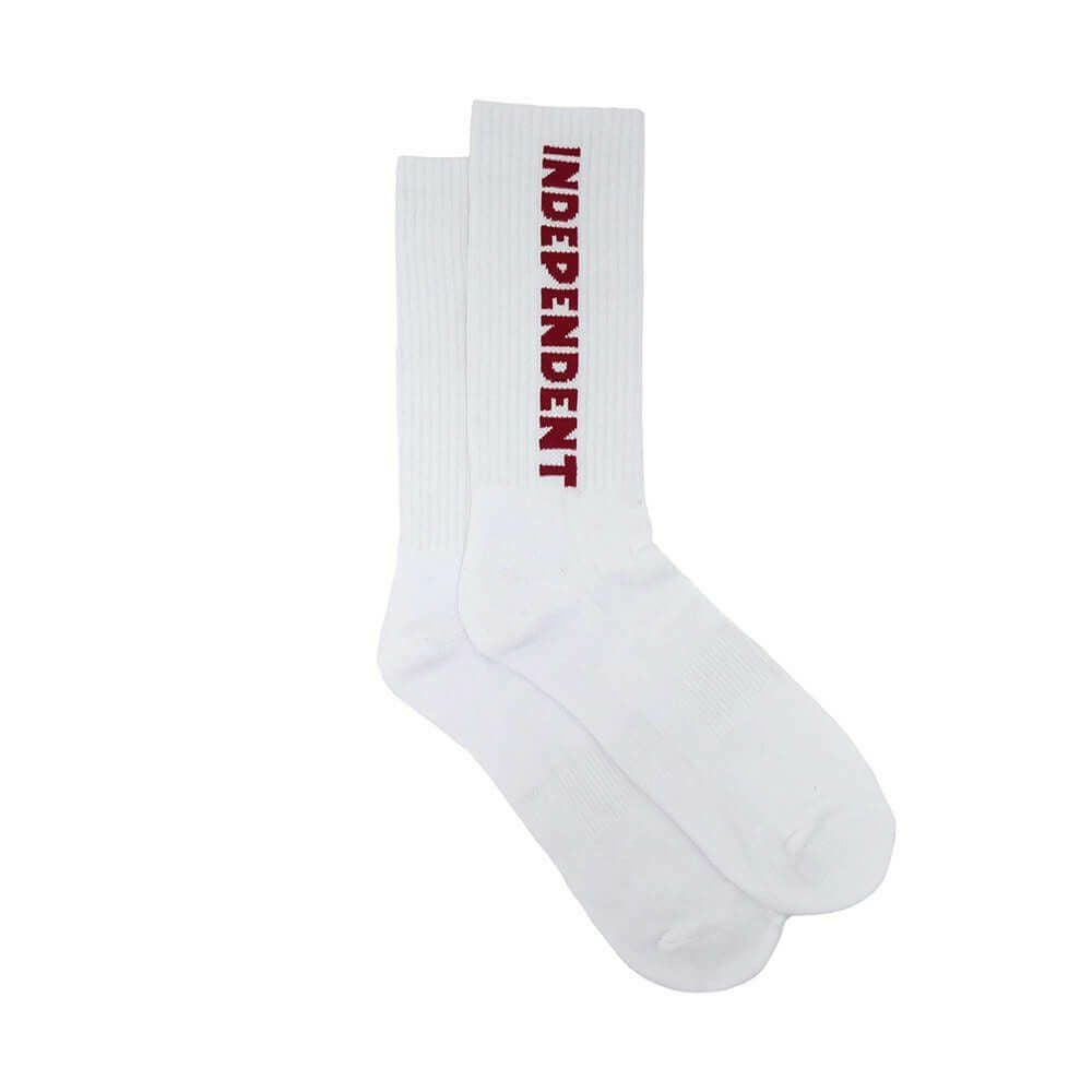  INDEPENDENT SOCKS インディペンデント ソックス 靴下 BASELINE 2 PACK WHITE/NAVY スケートボード スケボー 4