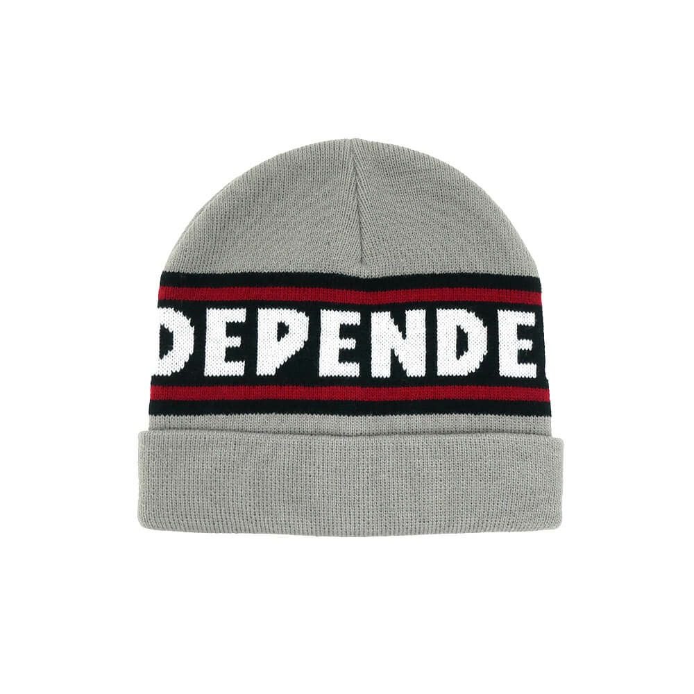  INDEPENDENT KNITCAP インディペンデント ニットキャップ BAR LOGO BEANIE GREY スケートボード スケボー 