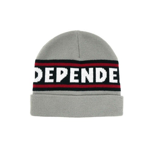  INDEPENDENT KNITCAP インディペンデント ニットキャップ BAR LOGO BEANIE GREY スケートボード スケボー 
