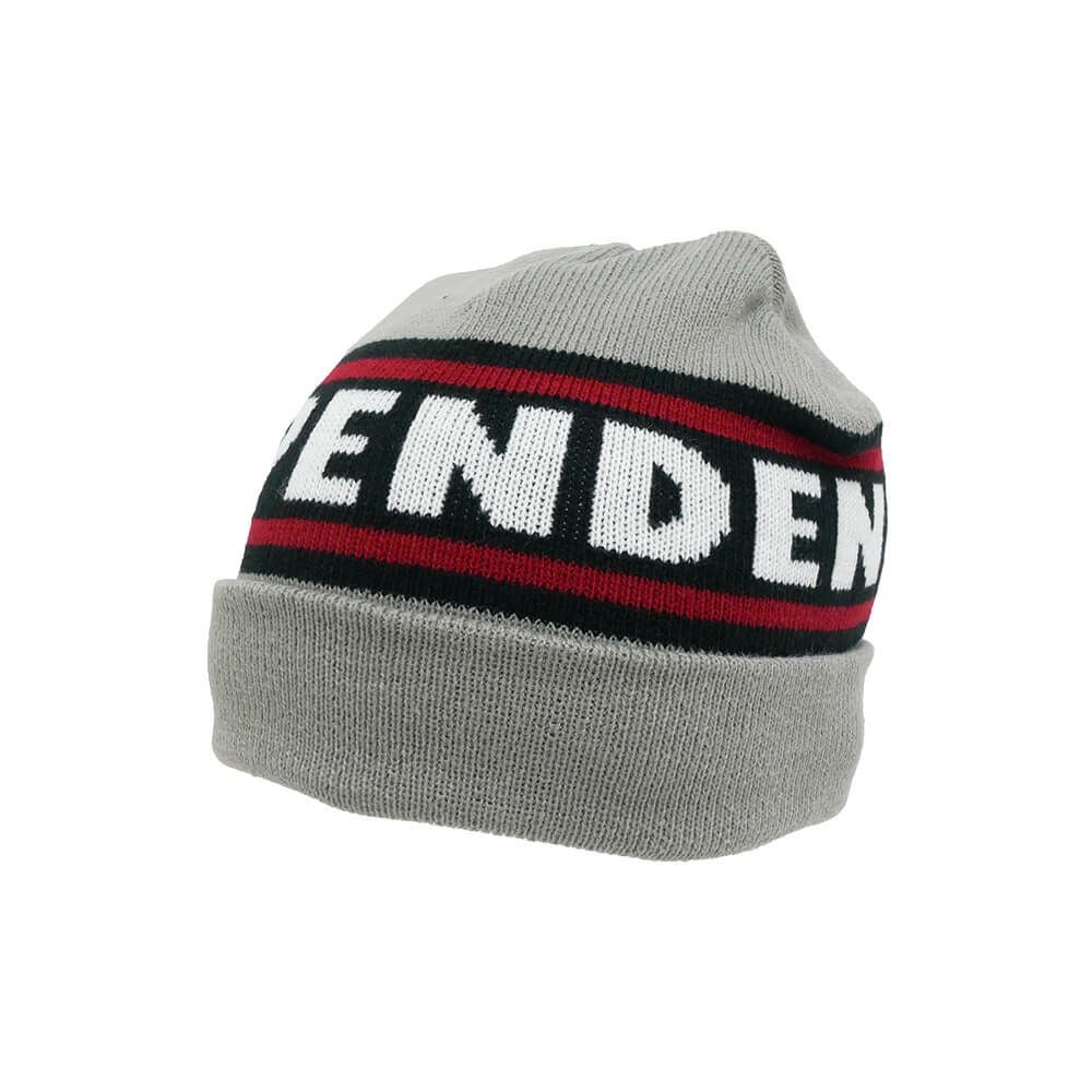 INDEPENDENT ニット帽 グレー/赤/黒 INDEPENDENT KNITCAP インディペンデント ニットキャップ BAR LOGO