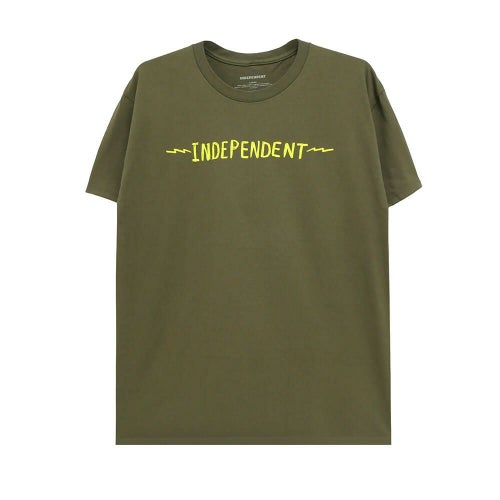  INDEPENDENT T-SHIRT インディペンデント Tシャツ BRATRUD NOTEBOOK OLIVE スケートボード スケボー 1