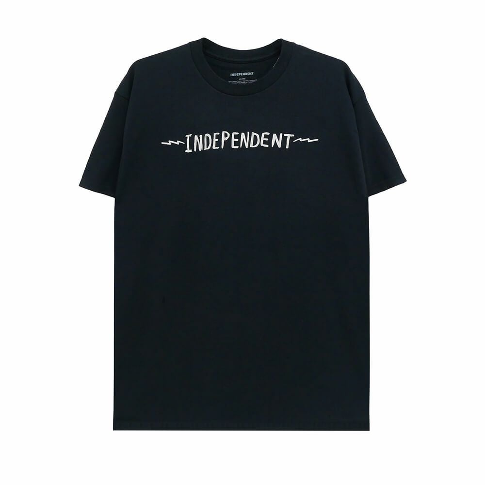  INDEPENDENT T-SHIRT インディペンデント Tシャツ BRATRUD NOTEBOOK BLACK スケートボード スケボー 1