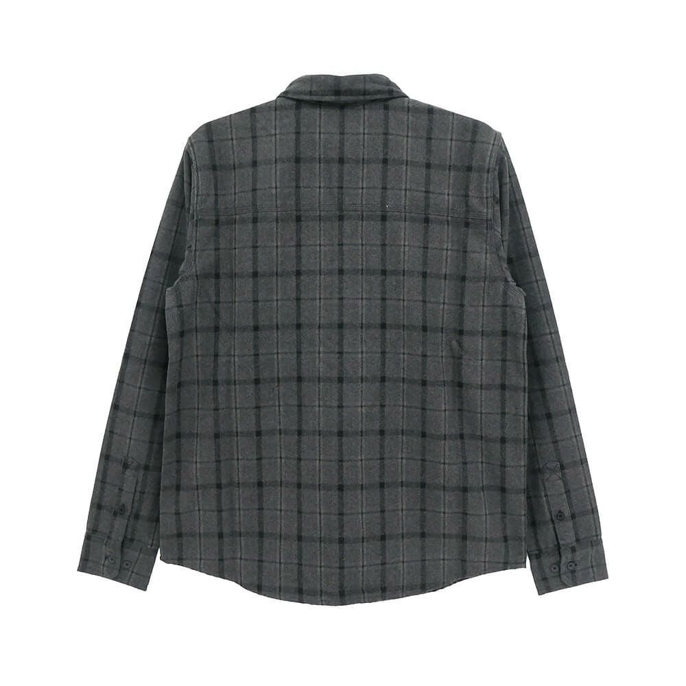  INDEPENDENT LONG SLEEVE インディペンデント 長袖シャツ BELMONT FLANNEL SHIRTS BLACK/GREY スケートボード スケボー 4