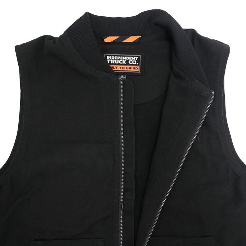  INDEPENDENT JACKET インディペンデント ジャケット BUILT TO GRIND VEST BLACK スケートボード スケボー 3