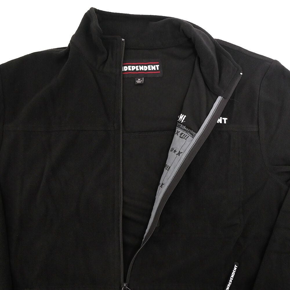  INDEPENDENT JACKET インディペンデント ジャケット BTG FLEECE BLACK スケートボード スケボー 2