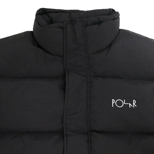 POLAR JACKET ポーラー ジャケット BASIC PUFFER BLACK スケートボード スケボー 1