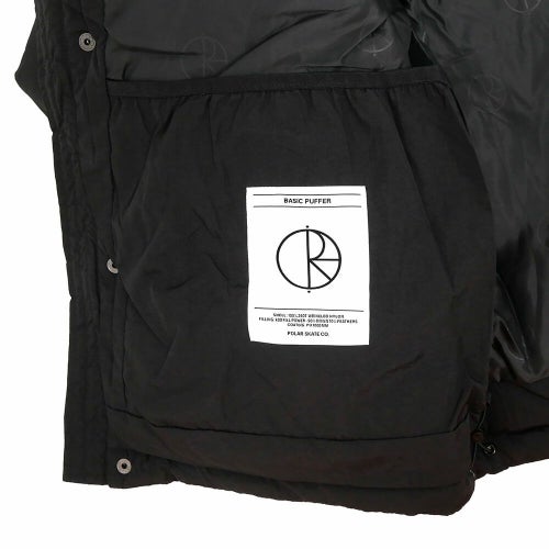 POLAR JACKET ポーラー ジャケット BASIC PUFFER BLACK スケートボード スケボー 6
