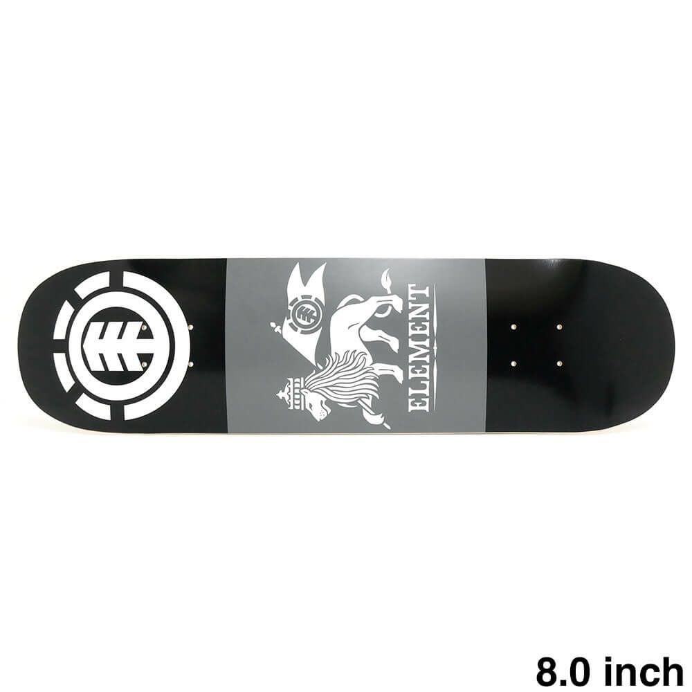 ELEMENT DECK エレメント デッキ TEAM LION BLACK 8.0 スケートボード スケボー 1