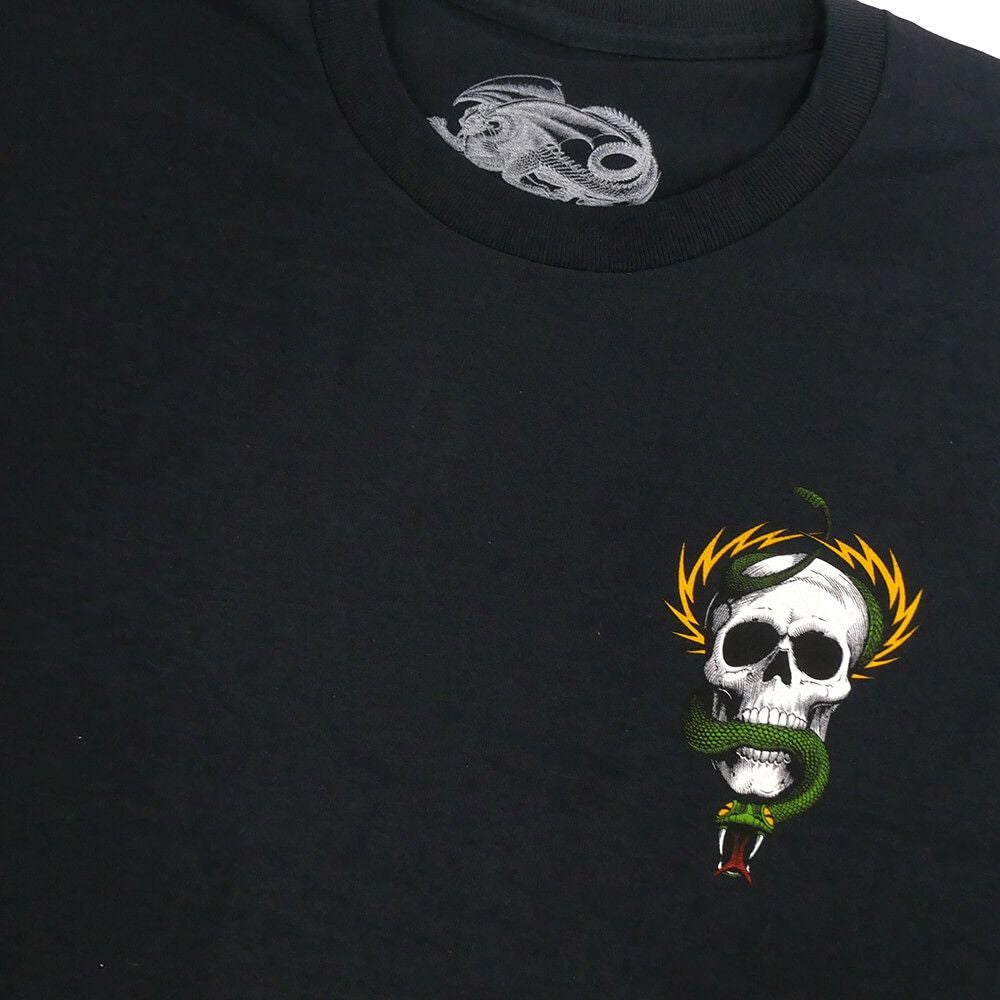POWELL PERALTA T-SHIRT パウエルペラルタ Tシャツ McGILL SKULL & SNAKE BLACK スケートボード スケボー 2