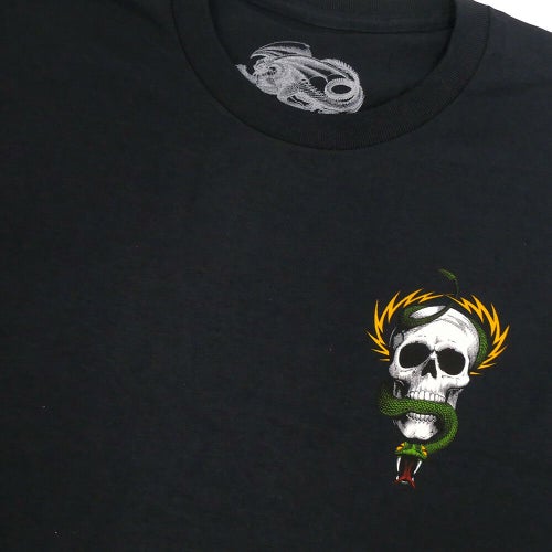 POWELL PERALTA T-SHIRT パウエルペラルタ Tシャツ McGILL SKULL & SNAKE BLACK スケートボード スケボー 2