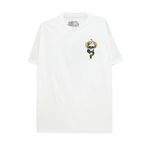 POWELL PERALTA T-SHIRT パウエルペラルタ Tシャツ McGILL SKULL & SNAKE WHITE スケートボード スケボー 1
